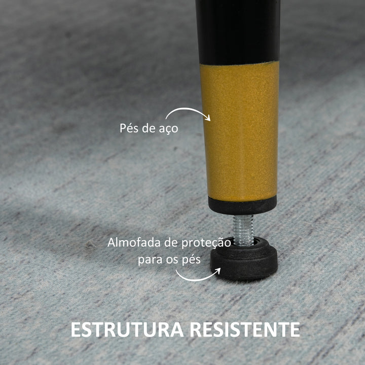 Poltrona Sala de Estar Poltrona Relax com Apoio para os Braços Assento Acolchoado e Pés de Aço Sofá Individual Moderno para Dormitório 76x68x80 cm Creme