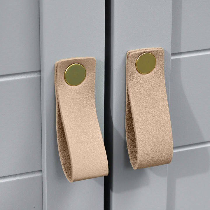 Armário compacto para sob a pia com 2 portas e prateleira interna ajustável Gabinete auxiliar para banheiro 60x30x60 cm Cinza