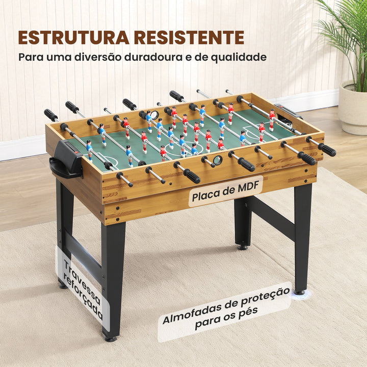 Mesa Multijogos 13 em 1 Mesa de Jogo com Matraquilho para Crianças Bilhar Ping-Pong Hóquei Xadrez Damas Backgammon e Acessórios Diversão Familiar para Adultos e Crianças 121x109x80 cm Madeira e Preto