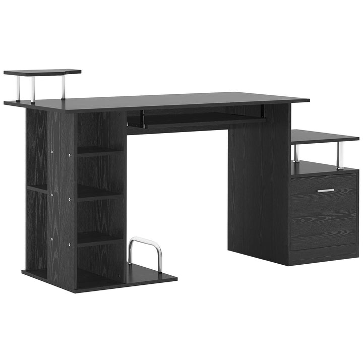 Mesa para Computador Secretária para Escritório– Cor: Preto- Madeira MDF - 152 x 60 x 88 cm