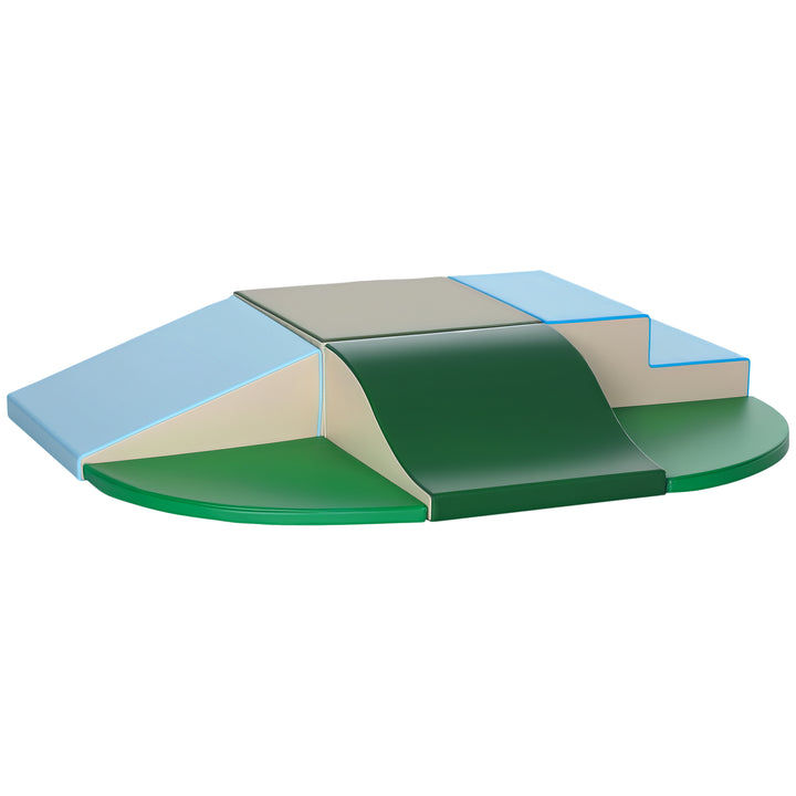 Conjunto de 6 Blocos de Espuma para Crianças de 12-36 Meses Blocos de Construção Brinquedo Educativo Infantil para Escalar Multicor