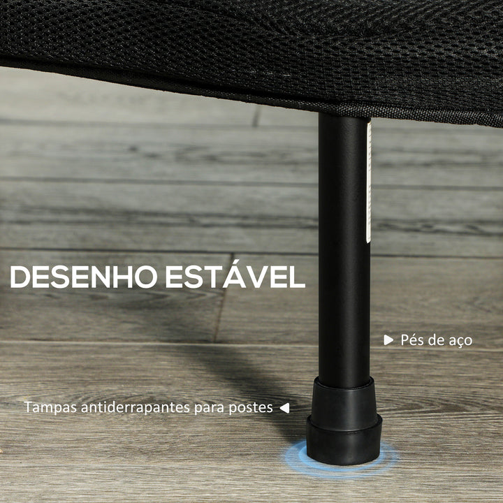 Trampolim Fitness Ø102 cm Trampolim Fitness Dobrável com Estrutura de Aço Antiderrapante Carga 100 kg para Treino de Pernas Corpo em Casa Escritório Ginásio Vermelho