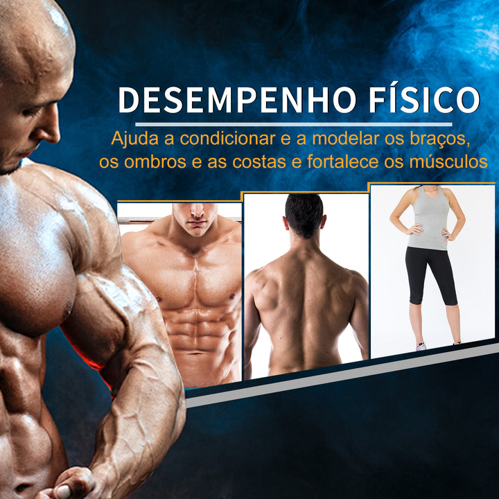 Conjunto de Halteres 8kg com Barra Metálica e Cabeça Hexagonal Conjunto Pesos para Treino em Casa Ginásio 27,2x10,5 cm Preto e Prata