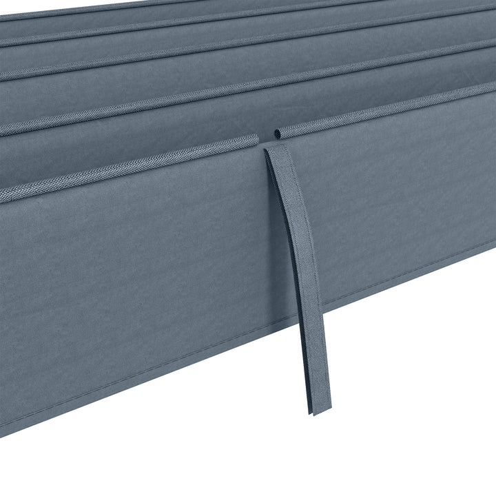 Cobertura para Pérgola Retrátil 286x245 cm Teto de Substituição para Pérgola com Proteção UV30+ para Pérgola de 3x2,15 cm Cinza