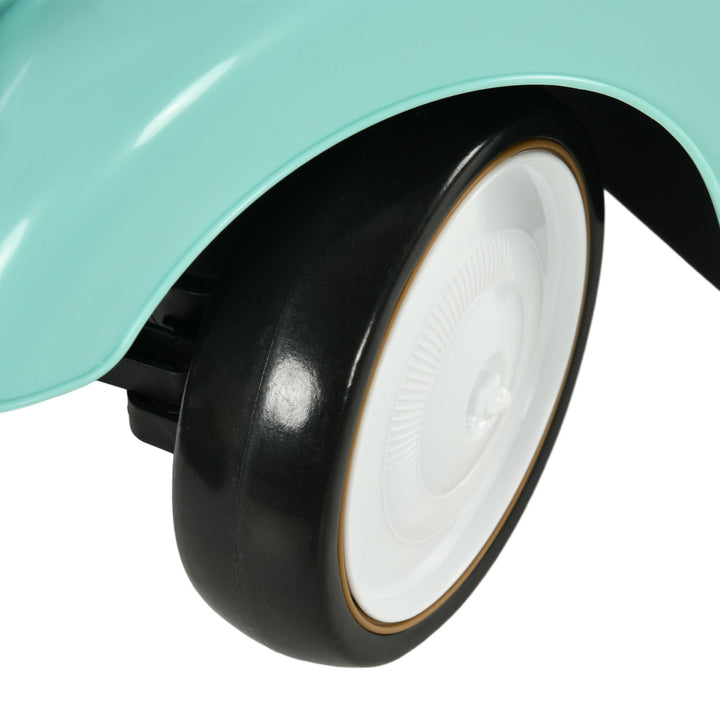Carro Andador para Bebé de 12 a 36 Meses Carro Andador sem Pedais com Buzina Compartimento de Armazenamento e Volante para Interior e Exterior 58x27x35 cm Verde Menta