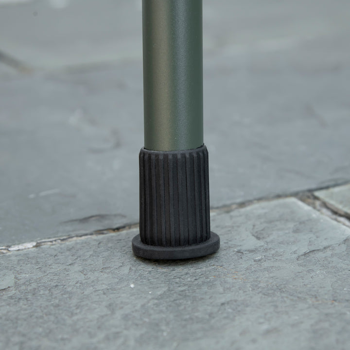 Barbecue a Carvão com 2 Grelhas de Aço Inoxidável Barbecue Portátil com 2 Prateleiras para Temperos com Ganchos para Campismo Jardim 77x30x70 cm Verde