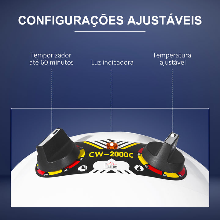 Secador de Cabelo de Coluna de Cabeleireiro com Pé e Viseira 1180 W Temperatura máxima de 70°C Branco