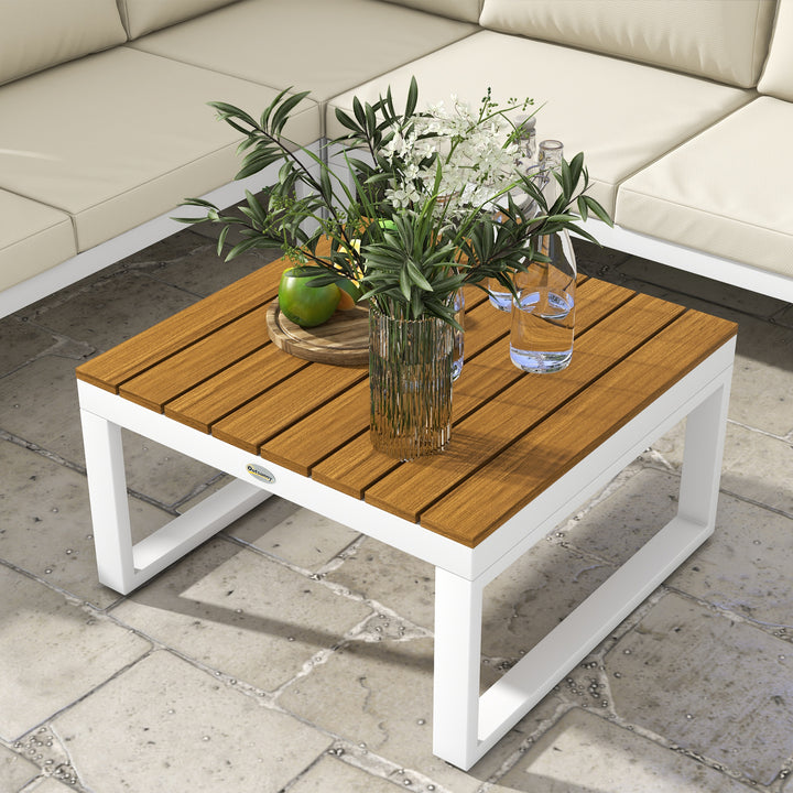 Conjunto de Móveis de Jardim 4 Peças Jogo de Móveis de Terraço Inclui 2 Sofás Duplos 1 Sofá de Canto Reclinável e Mesa de Centro com Almofadas para Pátio Creme
