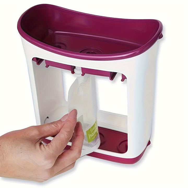 Dispenser Manual de Purê de Frutas – Kit de Armazenamento para Comida de Bebé | 10 Sacos Esterilizados Reutilizáveis Artesanal e Armazenador Gourmet para bebês e crianças +HOJE OFERTA EXTRA +10Saquetas total 20 saquetas