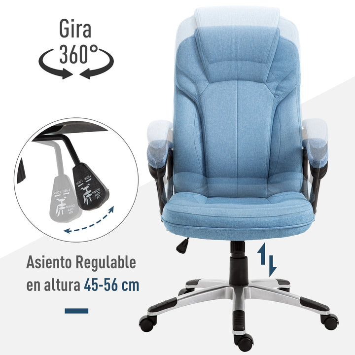 Cadeira de escritório Poltrona giratória Poltrona de escritório Altura ajustável ergonômica 110-120cm Carga 135kg