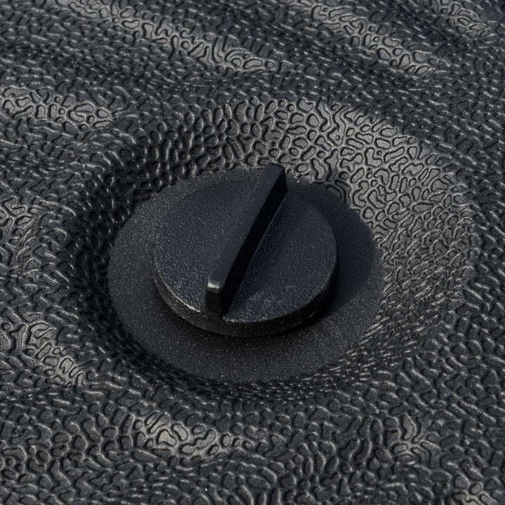 Base de Chapéu de Sol de Jardim Recarregável de Água 22kg Suporte de Chapéu de Sol Redondo para Mastros de 38mm/48mm Portátil para Terraço Pátio Ø51x28cm Preto