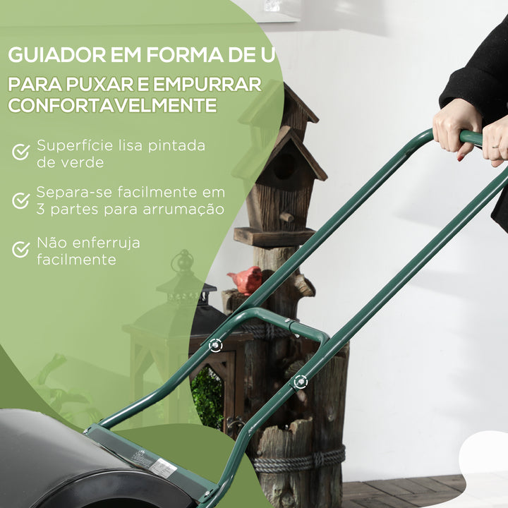 Rolo de gramado com 60L de capacidade 50cm de diâmetro