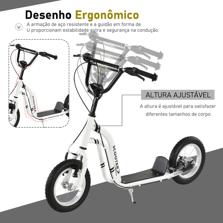 Trotinete com altura ajustável 2 Pneus infláveis ??para crianças acima de 5 anos