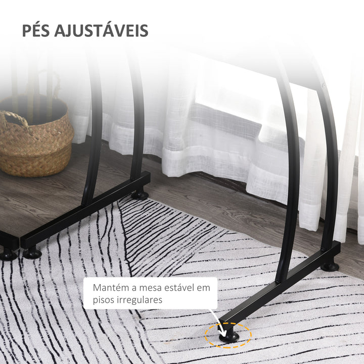 Secretária em forma de L Minimalista Espaço Grande 112,5x152x74 cm