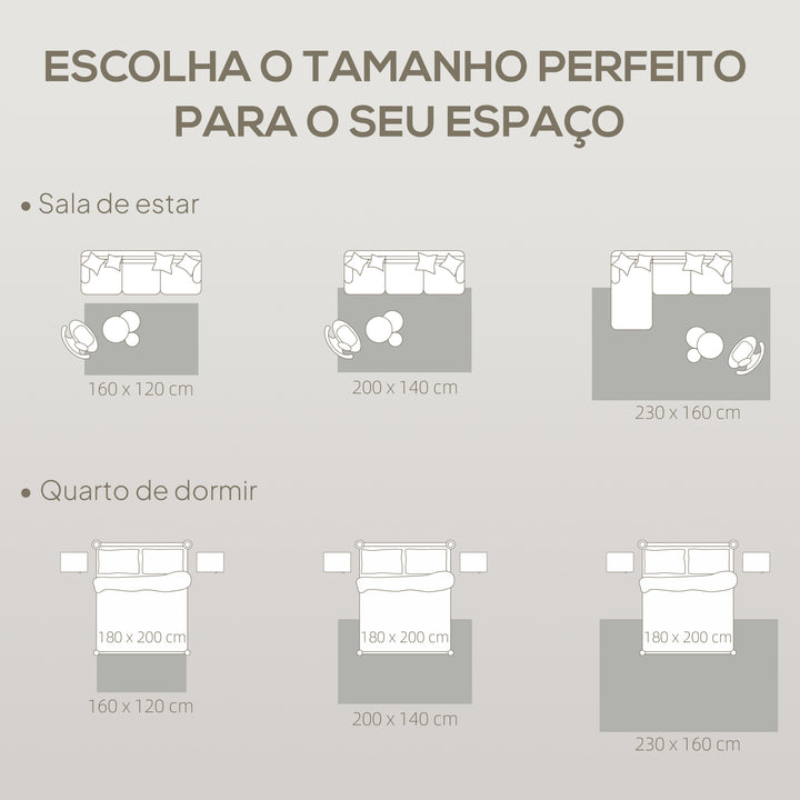 Tapete Sala de Estar 160x230 cm Tapete Pelo Curto Estilo Moderno Base Antiderrapante Tecida à Máquina Tapete para Sala de Estar Quarto Sala de Jantar Cinzento