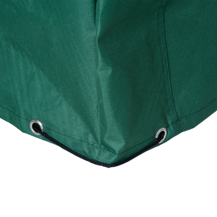 Capa de Proteção para Móveis de Jardim 222x155x67 cm Capa Protetora para Mesa Exterior Impermeável Anti-UV e Anti Poeira para Varanda Pátio Verde Escuro