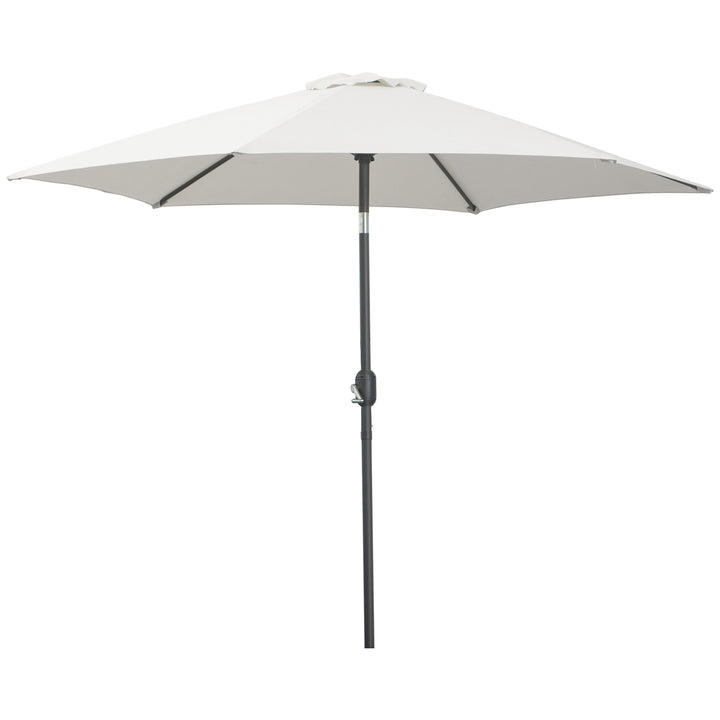 Guarda-Sol Reclinável com Manivela de Alumínio com Tela de Poliéster para Jardím Pátio Terraço - F270x235 cm