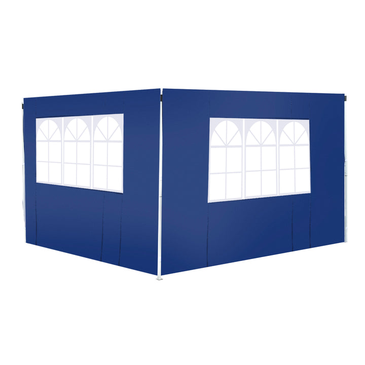 2 Paredes laterais com janelas para tenda para pavilhão - Cor azul - Oxford - 3x2 m