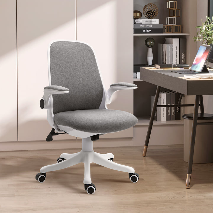 Cadeira de escritório giratória Função de inclinação Carga 120 kg 62,5x60x90-98 cm Cinza