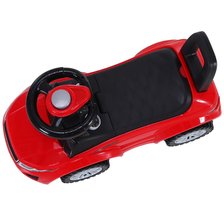 Carro andador para bebé sem Pedais com Alto-falante 60x38x42cm Vermelho