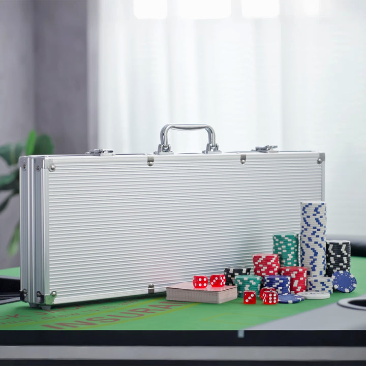 Mala de Póquer Alumínio Colorido 55,5x22x6,5 cm