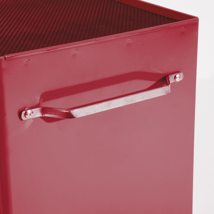 Carrinho de ferramentas com 5 Gavetas e 4 rodas Aço Vermelho 61,5x33x85cm