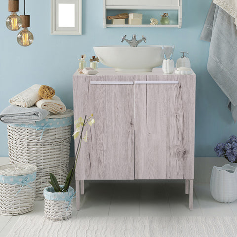 Armário Baixo com 2 Portas para Banheiro 60x30x70 cm