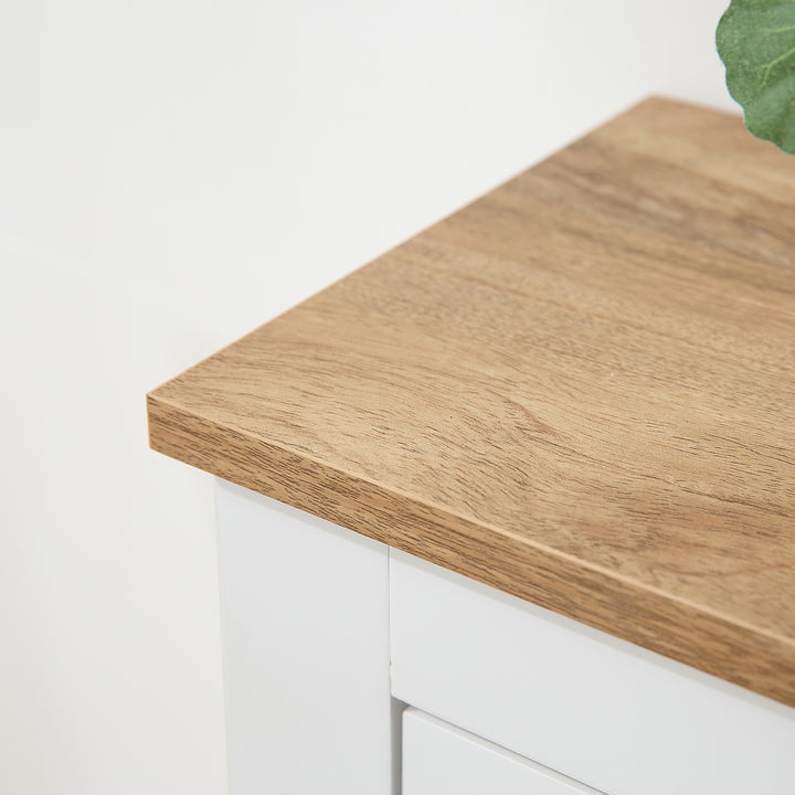 Sapateira Estreita Móvel Sapateira de Entrada com 2 Gavetas Abatíveis Prateleiras Ajustáveis para 12 Pares de Sapatos para Corredor 79x23x90,5 cm Branco