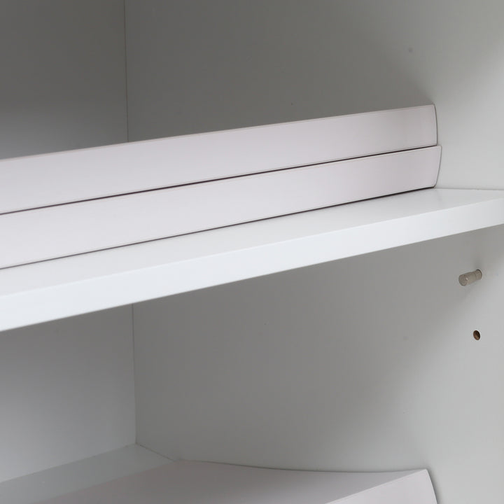 Armário para Impressora Móvel para Impressora com Rodas Gaveta 2 Portas e Compartimento Aberto para Sala de Estar Escritório Estúdio 60x39x80cm Branco