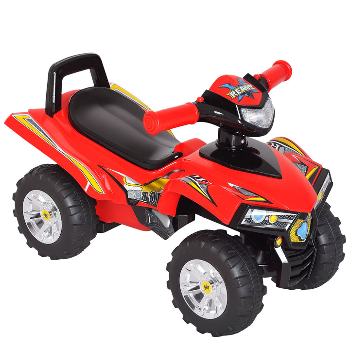 Mota Infantil Quad para crianças Carro sem pedais para bebê Brinquedo andador com buzina Música Luzes 60x38x42cm