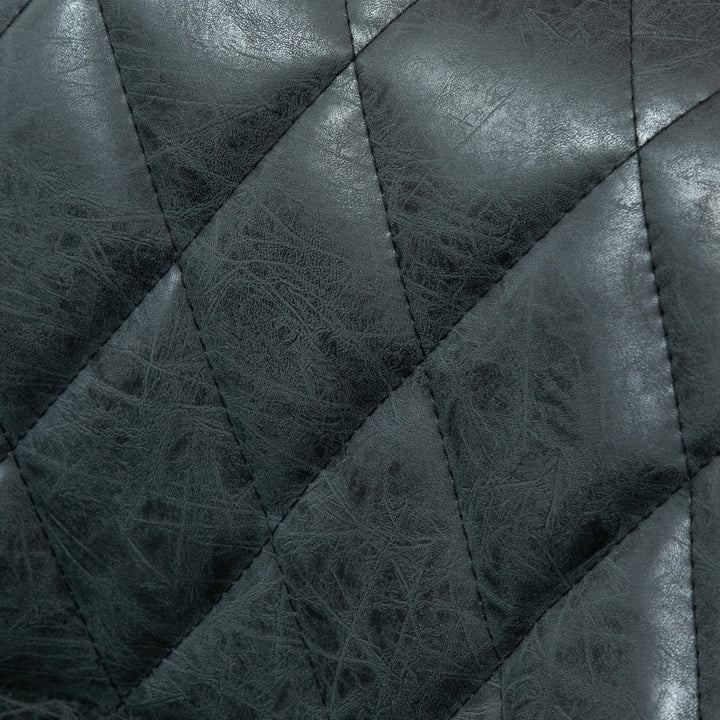 Conjunto de 2 Bancos de Bar Giratórios com Altura Ajustável Bancos Altos Moderno de Cozinha com Base Redonda e Apoio para os Pés 51,5x48x83-104cm Preto