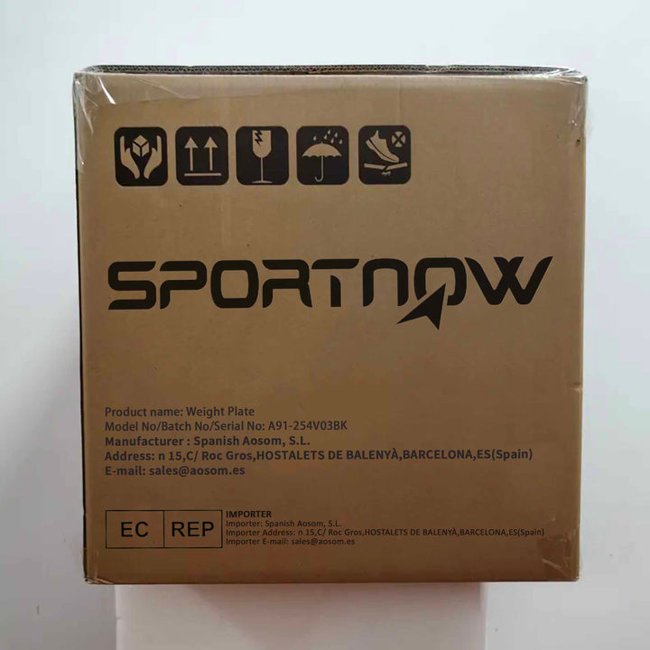 Conjunto de 2 Discos de Pesos Olimpicos 10kg Ferro Fundido Placas de Peso Revestido em Borracha com Orifício de 5cm para Treinamento Fitness em Ginásio Casa Ø32x4cm Preto