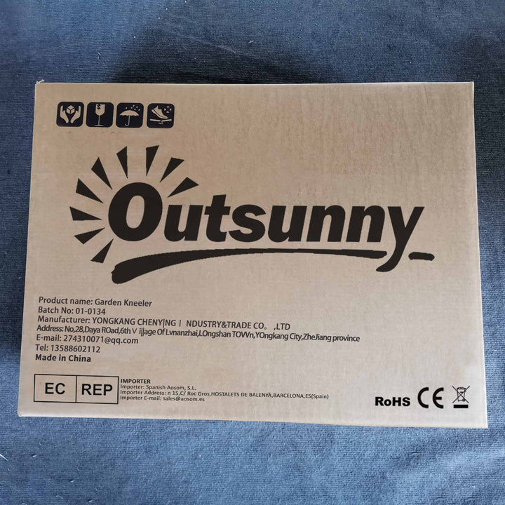 Banco do jardim portátil e joelho dobrável com almofada de espuma EVA carga 150 kg