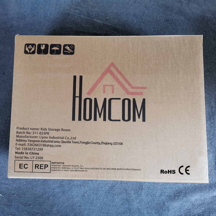 organizador de brinquedos Infantil para crianças acima de 3 anos com 3 Gavetas e Alças amplo espaço de armazenamento para Brinquedos Roupas Livros 37x37x56,5 cm Rosa