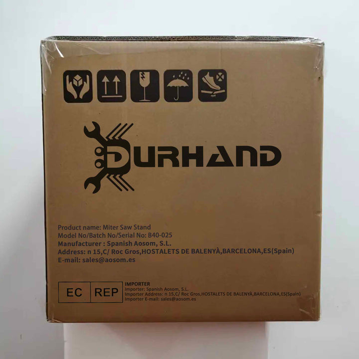 Suporte universal para serra de esquadria dobrável com distância de trabalho ajustável 123,5-245x73x96 cm Preto