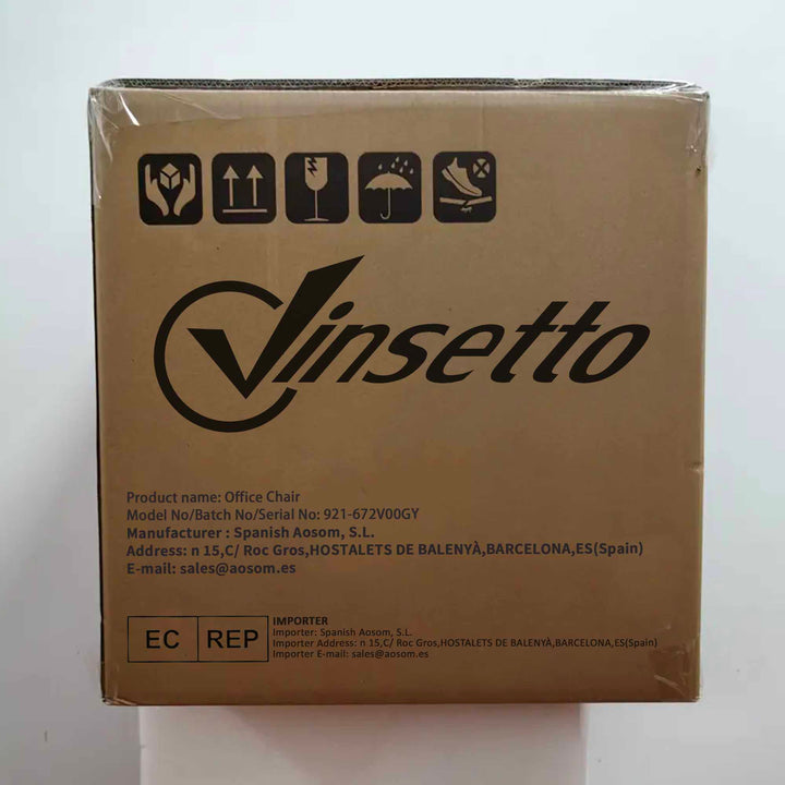 Cadeira de Escritório de Malha Cadeira de Escritório Giratória com Altura e Apoio para a Cabeça Ajustáveis e Apoio para os Braços Estilo Moderno Carga 120 kg para Estúdio 58x61x102-119 cm Cinza