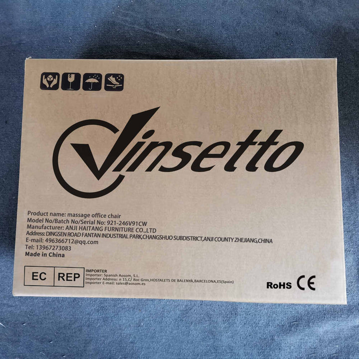 Cadeira de Massagem com 6 Pontos de Massagem Cadeira giratória de Escritório Reclinável com Altura Ajustável Função de Aquecimento Apoio para os Pés Retrátil e Comando à Distância Creme