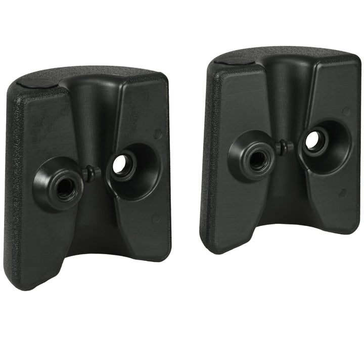 Conjunto de 4 Pesos para Tendas Dobráveis Suportes Enchivel com 9,5 kg de Água ou 12 kg de Areia com Maçanetas de Fixação Ø24x25,5 cm Preto