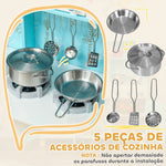 Cozinha de Madeira para Crianças acima de 3 Anos Cozinha Infantil com Sons Fogão Forno Micro-Ondas Máquina de Gelo e Acessórios 90x33,3x91,6 cm Azul