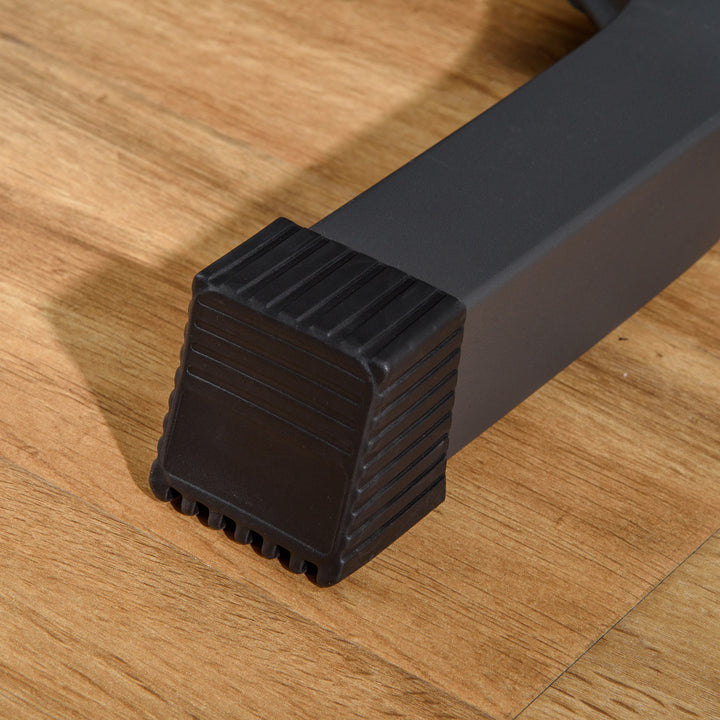 Banco de Musculação Multifuncional Banco de Pesos com Encosto Inclinável e Suporte de Barras com Altura Ajustável para Treinamento do Corpo Completo 187x140x117-136cm Preto