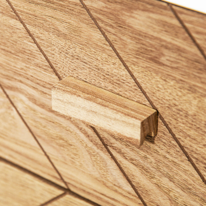 Mesa de Cabeceira de Madeira com 2 Gavetas com 2 gavetas para quarto armário arrumação 40x30x55,5cm