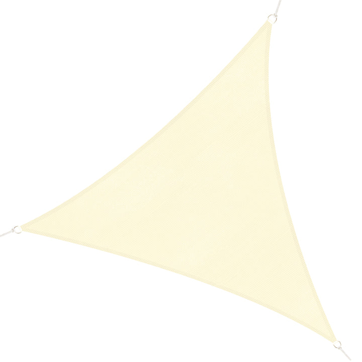 Toldo vela triangular 4x4x4m para jardim varanda Creme