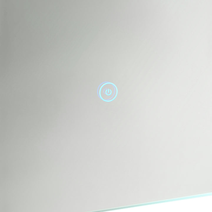 Espelho Casa de Banho com Luz LED 14,5W 70x50 cm Espelho para Casa de Banho com Função Antiembaciamento Interruptor Tátil e Luzes Branco Frio Prata