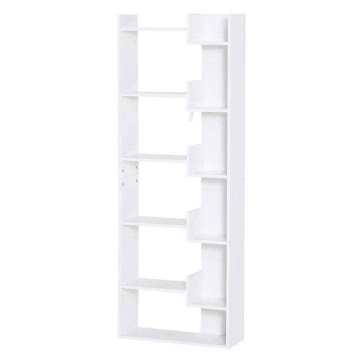 Prateleiras de 6 Níveis Irregular Moderno Anti-tombamento 60x21x162,5 Branco
