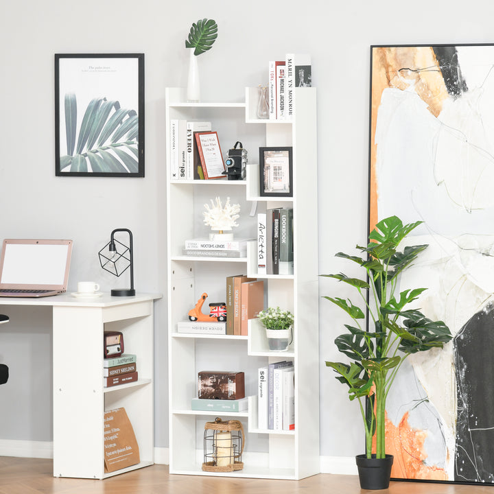 Prateleiras de 6 Níveis Irregular Moderno Anti-tombamento 60x21x162,5 Branco