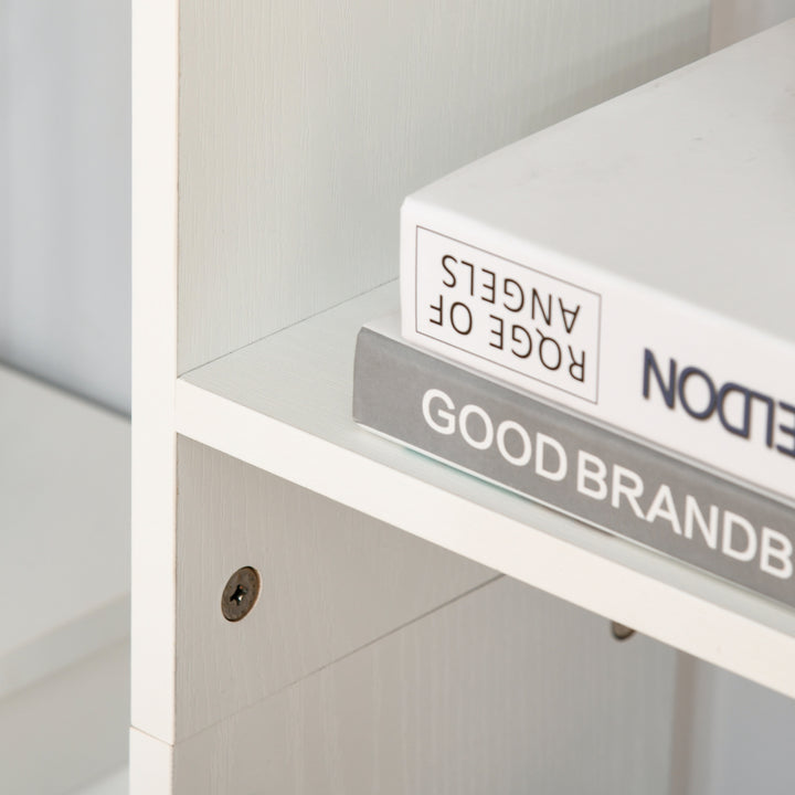 Prateleiras de 6 Níveis Irregular Moderno Anti-tombamento 60x21x162,5 Branco