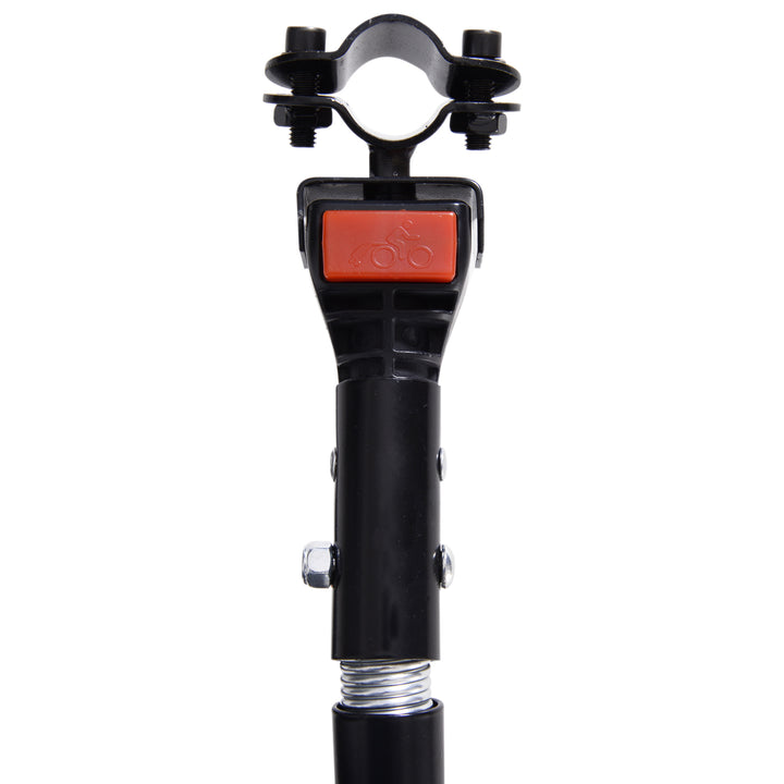 Reboque de Carga para Bicicleta Carrinho Dobrável para Bicicleta com 2 Rodas Refletores Seguros Carga 40 kg 155x71,5x77 cm Preto