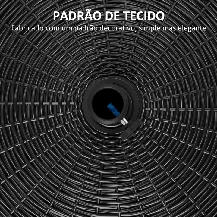 Base para Chapéu de Sol Redonda Suporte para Chapéu de Sol com Rodas Base para Chapéu de Sol de Cimento Peso 25 kg para Jardim Terraço Ø52x42 cm Preto