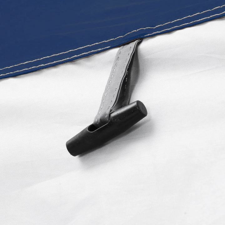 Tenda de Duche Campismo Portátil UV+25 Tenda de Privacidade para Casa de Banho Trocador com Janela Bolso e Bolsa de Transporte 123x121x98cm Azul