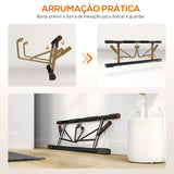 Barra de Elevação Multifuncional Barra de Elevação de Parede com Bandas Elásticas de Resistência Carga 150 kg para Exercício e Treino em Casa Ginásio 100x50x27 cm Preto e Laranja